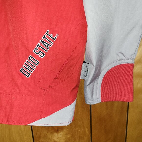 Ohio State Buckeyes Jacket LARGE Windbreaker Zip Up Nike Authentic Team Issue B3 - Picture 3 of 9